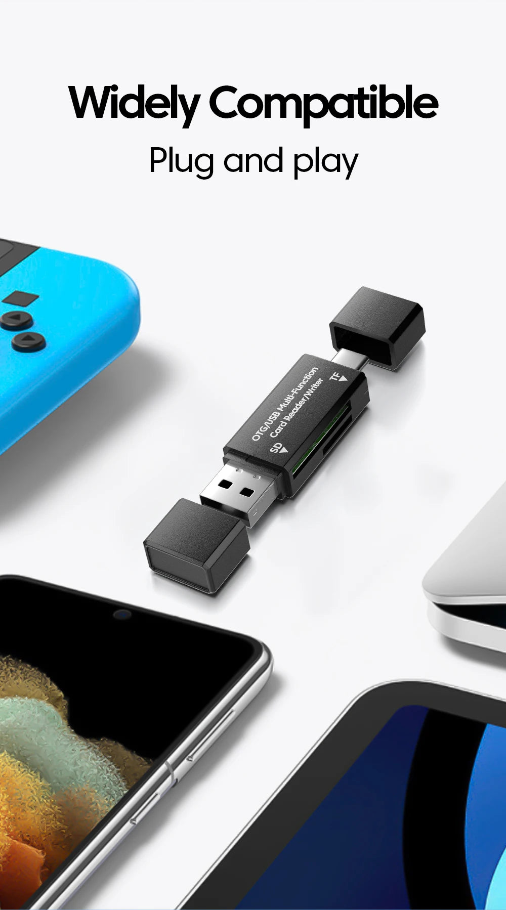 2-in-1 USB-C & USB-A Memory Card Reader