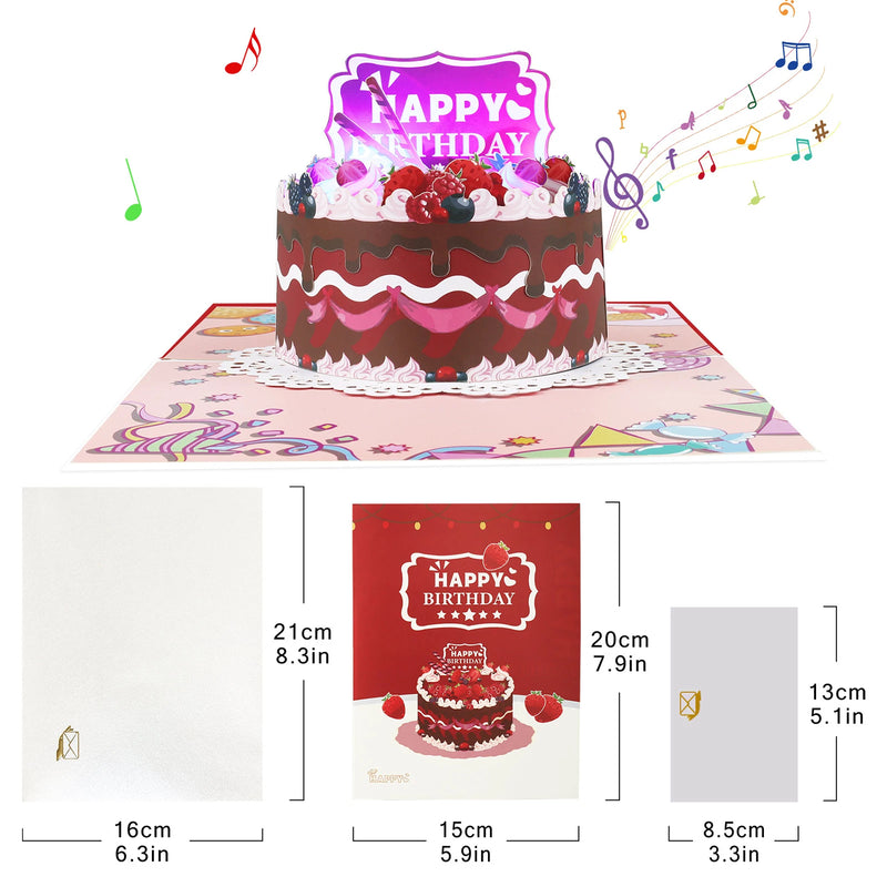 Musical 3D Pop-Up Birthday Card