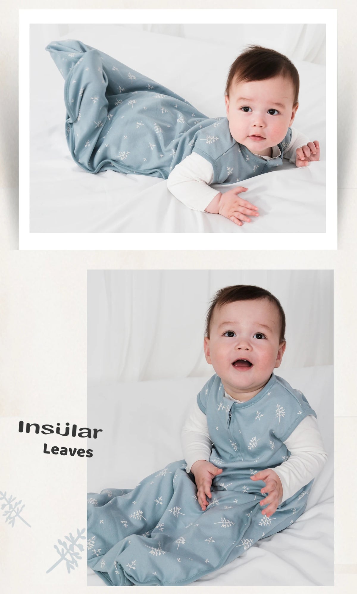 Soft Cotton Breathable Baby Sleep Sack – Sleeveless Summer Wearable Blanket