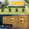 Solar-Powered Mandala Wall Light