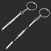Silver silicone air chamber nose pads with a mini screwdriver for glasses repair