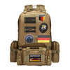 Luminous Reflective German Eagle Patch with Hook-and-Loop Backing