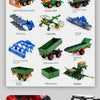Remote-Controlled Farm Tractor Toy with Realistic Engineering Details