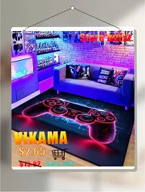 Gothic Skull Print Non-Slip Floor Mat