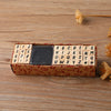 Vintage Wooden Rubber Stamp Set with Ink Pad