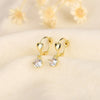 Cubic Zirconia Hoop Earrings