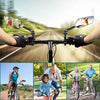 Adjustable 360 degree bicycle handlebar rearview mirror mounted on a bike.