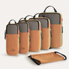 Compression Packing Cubes Set with Expandable Travel Organizers