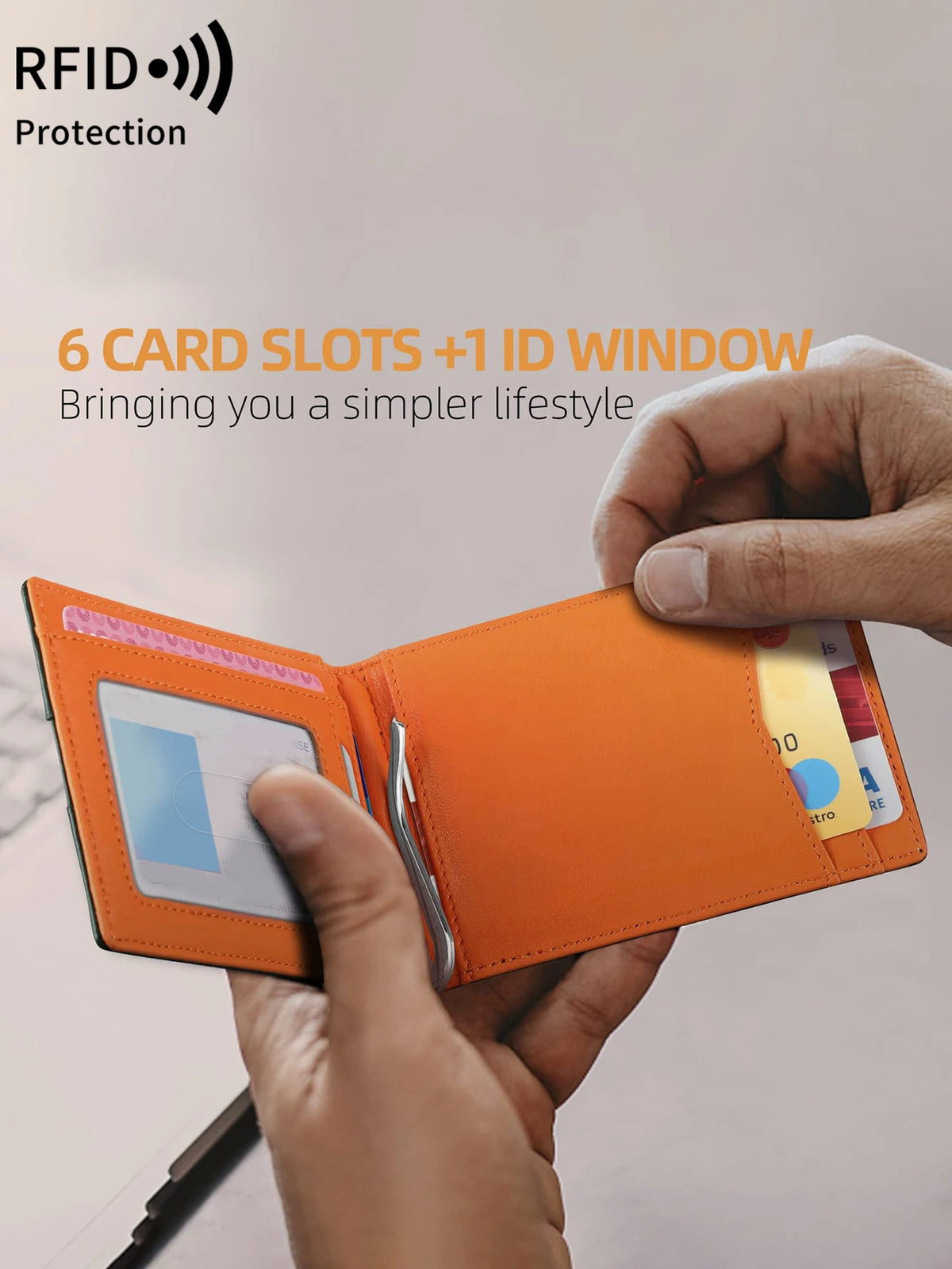 Ultra-Slim Carbon Fiber RFID Blocking Wallet