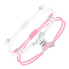 Butterfly Charm Friendship Bracelets (Set of 2)