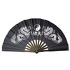 Traditional Bamboo Tai Chi Performance Fan with Protective Cover