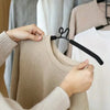 Space-Saving Layered Hangers with Non-Slip Coating