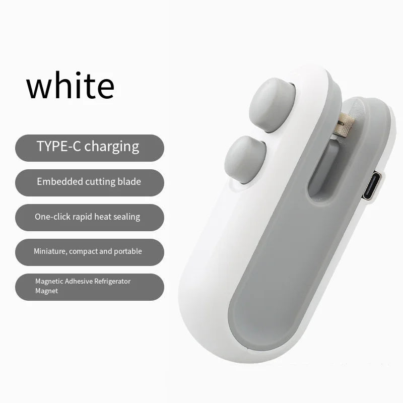 Handheld USB Rechargeable Heat Sealer for Food Bags
