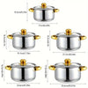 5-teiliges Edelstahl-Kochgeschirr-Set