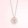 Heart & Clover Zircon Pendant Necklace
