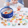 Montessori Wooden Magnetic Fishing Toy for Kids – Educational Marine Life Game