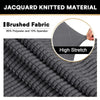 Stretchable Jacquard Footrest Ottoman Cover