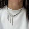 Collar de Borla de Cristal Elegante para Mujeres
