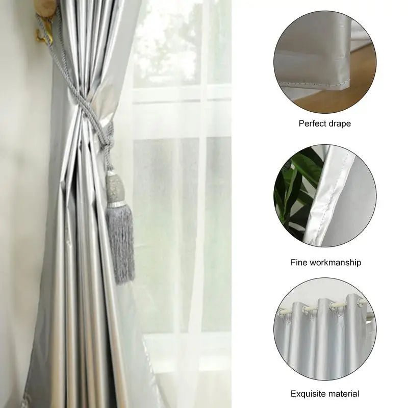 Heavy-Duty Blackout Curtains for Sun and Heat Blockage