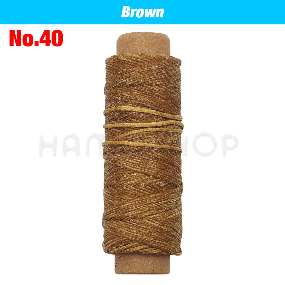 Flat Waxed Polyester Thread for Leathercraft and Sewing