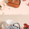 Mini Leather-Look Coin Purse with Keychain