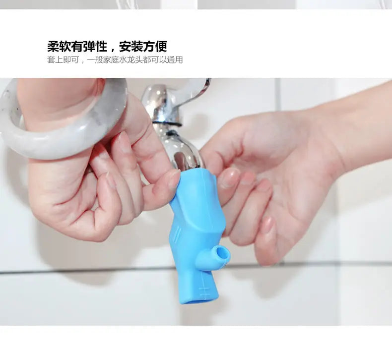 Flexible Silicone Faucet Extender for Sink & Bathroom