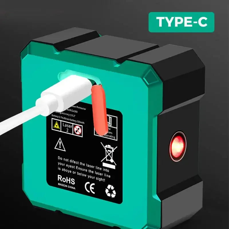 Magnetic Digital Angle Finder with Laser Level