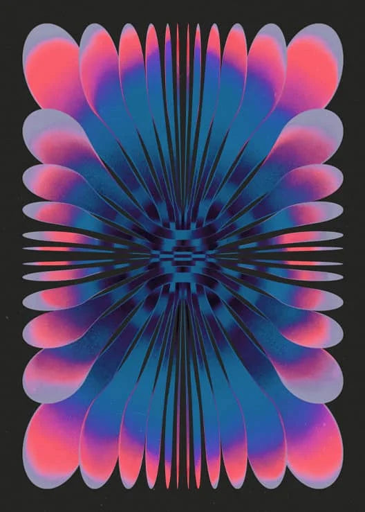 Abstract Futurism Canvas Art – Dark Geometric Poster for Modern Homes