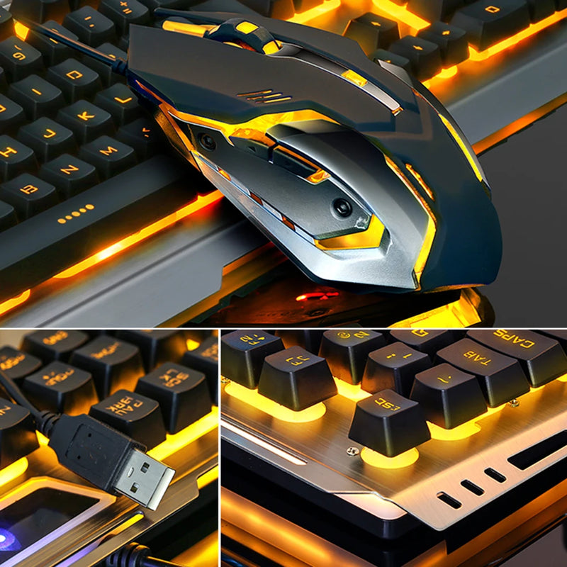Aluminum RGB Mechanical Keyboard & Mouse Combo