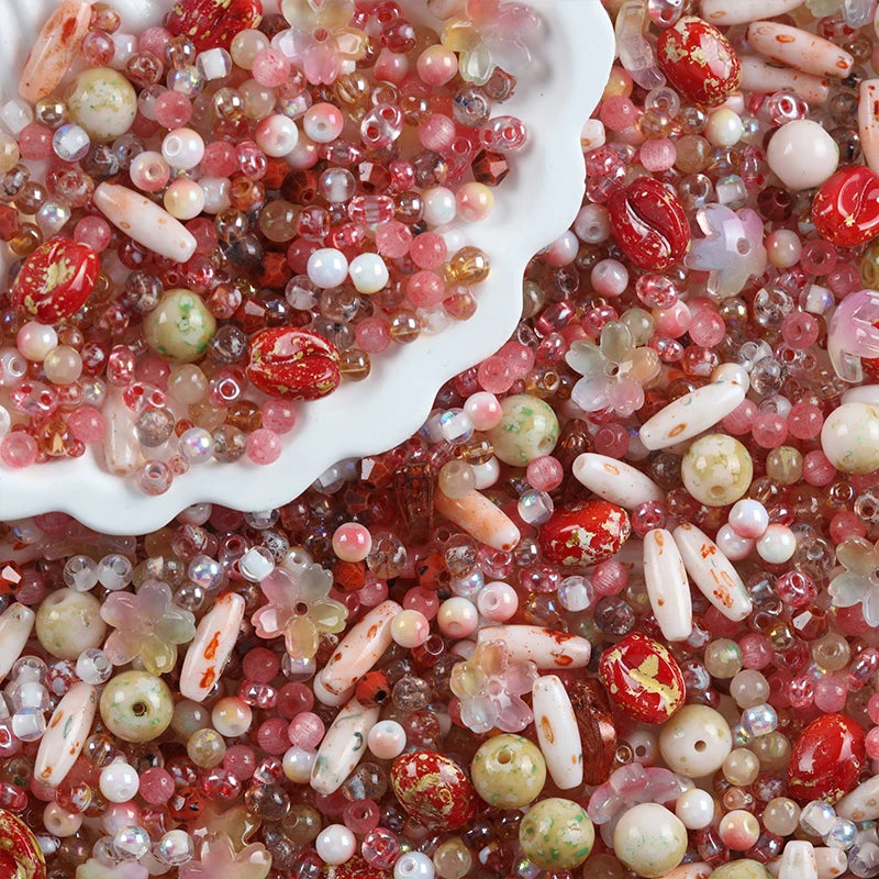 Mixed Glass Beads for DIY Jewelry Making