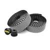 Black silica gel handlebar tape rolls and a single roll are shown on a white background.