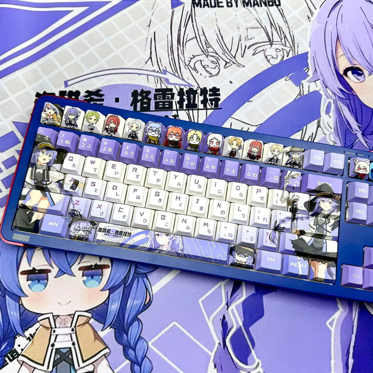 Roxy Anime PBT Keycap Set for Mechanical Keyboards