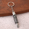 Gearbox Keychain with Turbo Hub and Brake Disc Pendant