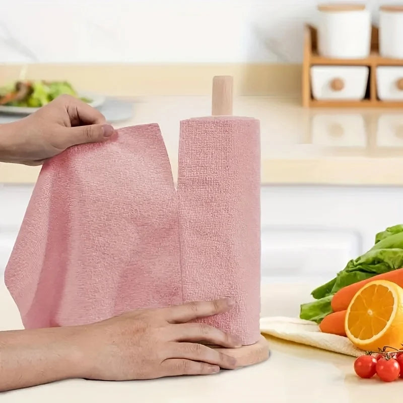 Reusable Microfiber Cleaning Cloth Roll (20 Sheets) – Multi-Surface Kitchen & Household Towels