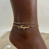 Personalized Double-Layer Name Anklet