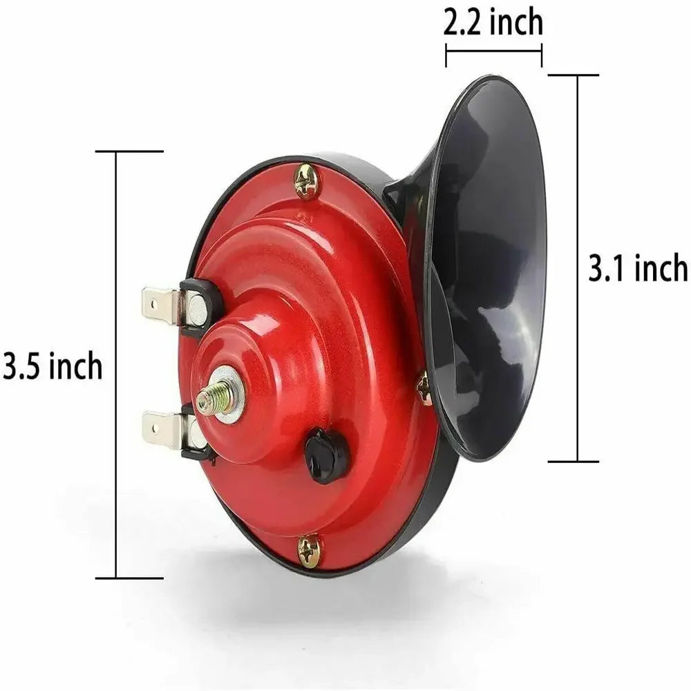 Dual-Tone Electric Air Horn Kit for Trucks, SUVs, and Boats