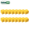 A pack of 16 yellow cheese-themed squishy stress relief toys.