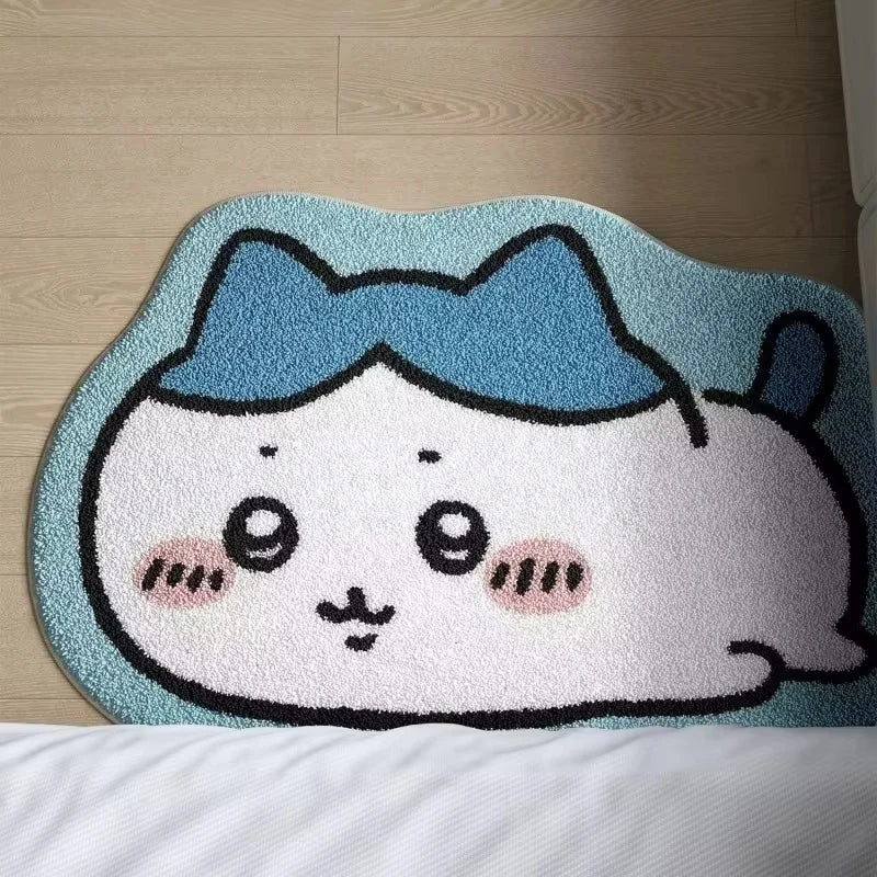 Chiikawa Cartoon Plush Floor Mat
