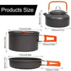 Ensemble de vaisselle de camping pliable et compact