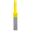 Yellow pumice stone toilet and bathroom cleaning brush with a handle