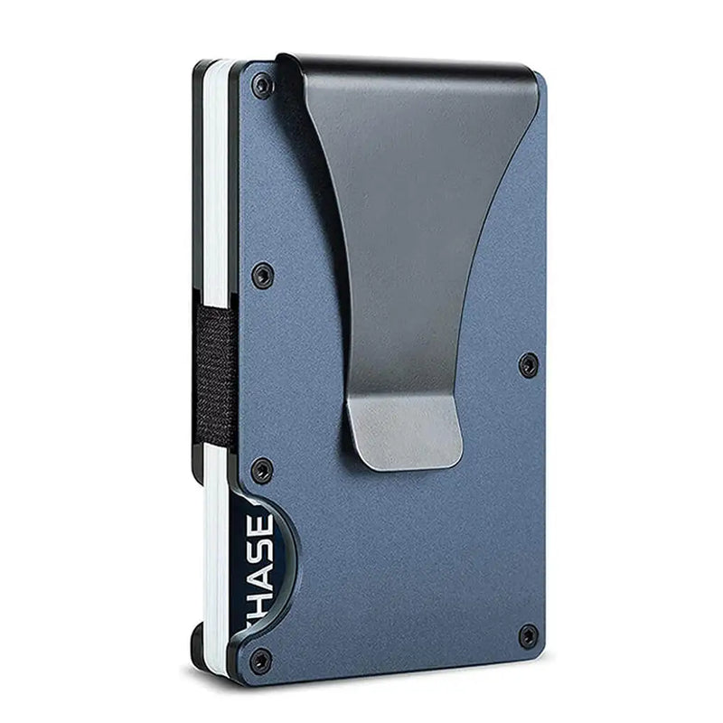 Slim RFID-Blocking Aluminum Wallet with Money Clip