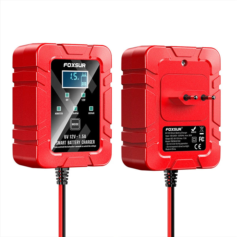 Smart 6V/12V Battery Maintainer & Trickle Charger