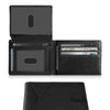 RFID Blocking Ultra-Thin Bifold Wallet with ID Windows