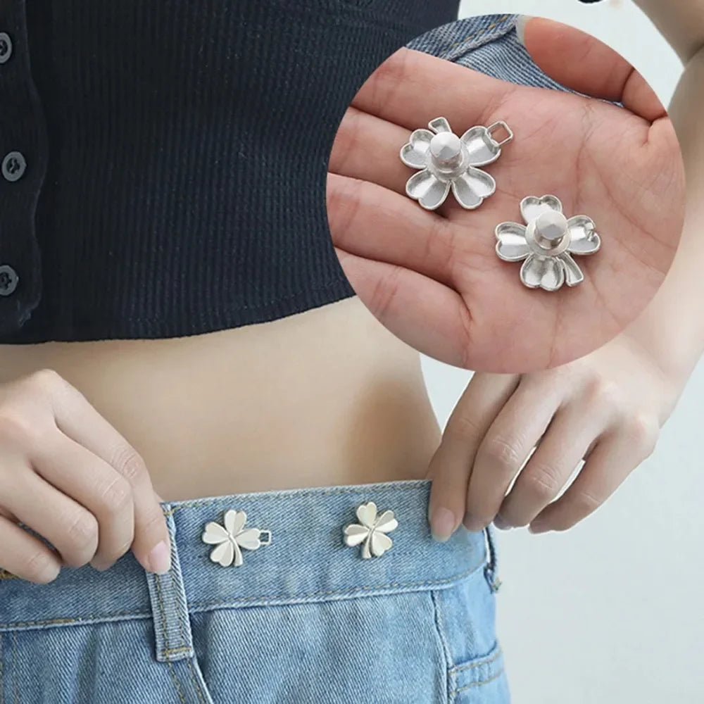 Adjustable Waist Tightener Buttons for Jeans and Pants