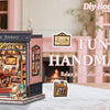 Book Nook DIY Wooden Miniature Kit with LED Lighting