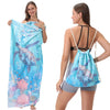 2-in-1 Microfiber Quick-Dry Beach Towel with Foldable Backpack & Storage Bag
