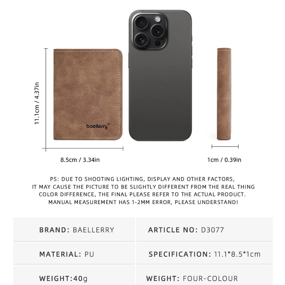 A dark gray phone case featuring a minimalist PU leather front pocket wallet and money clip.