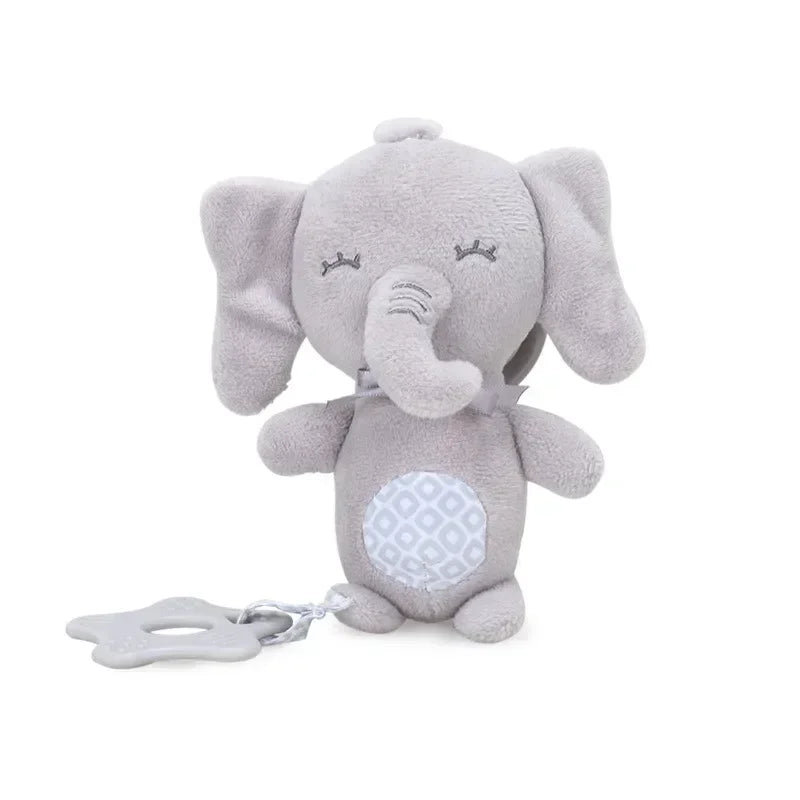 Soft Plush Rattle Toy for Baby Stroller & Crib