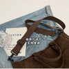 Multi-Pocket Corduroy Tote Bag – Large Capacity Casual Satchel for Travel, Work & Commute