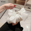 Crystal Bowknot Evening Clutch with Chain Strap